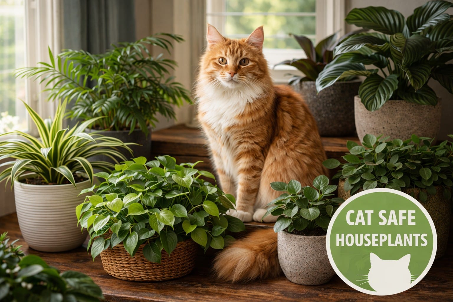 Cat-Safe Houseplants: Beautiful Indoor Plants That Won’t Harm Your Furry Friends
