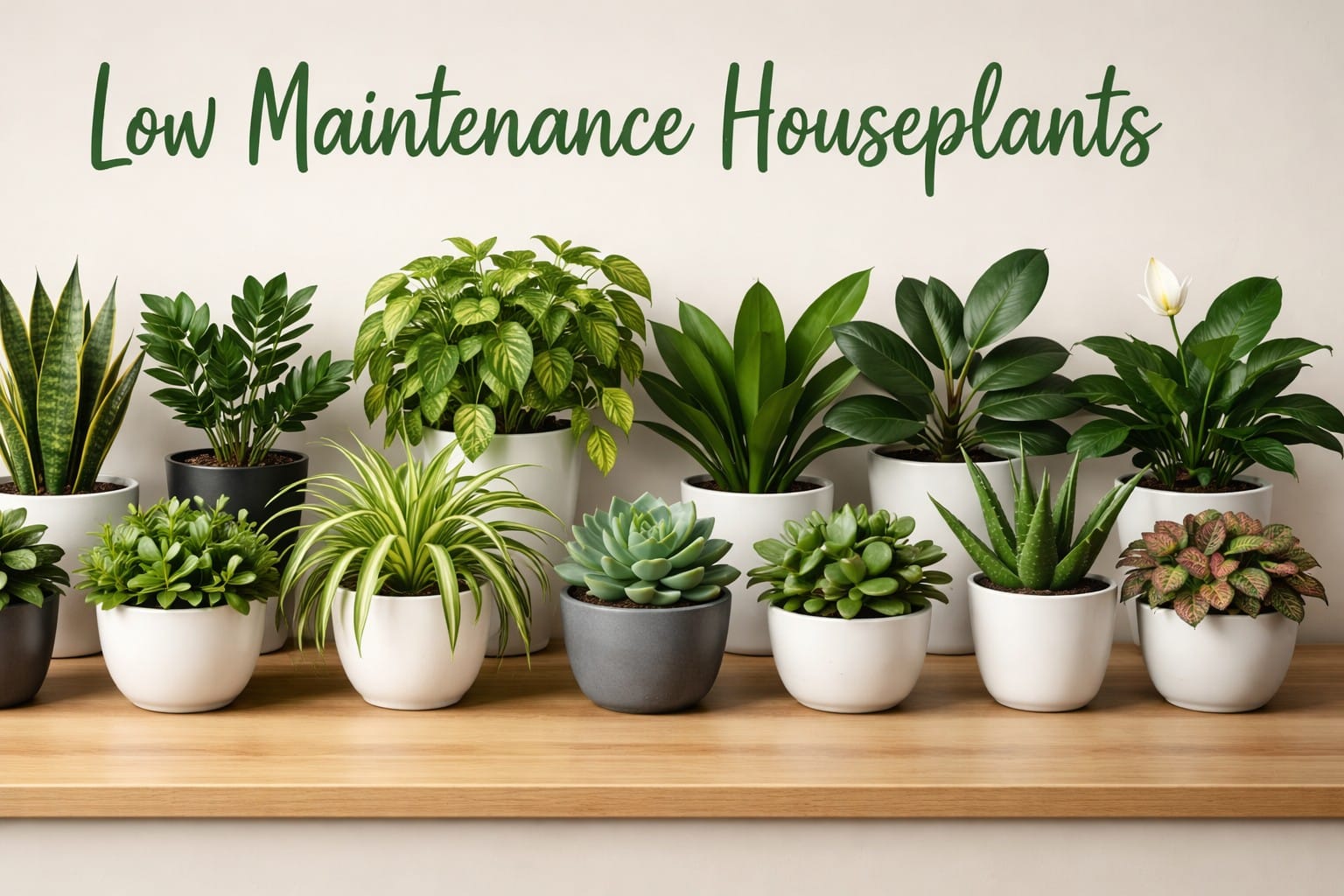 low maintenance houseplants