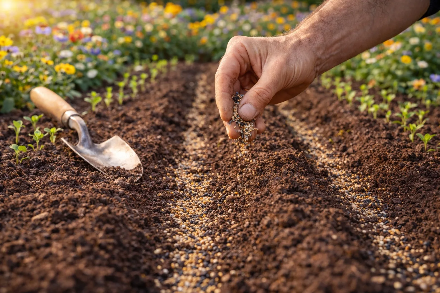 how to sow flower seeds