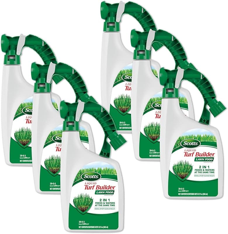 Scotts Liquid Turf Builder Fertilizer 6-Pack, 32 fl. oz. Each for Stro