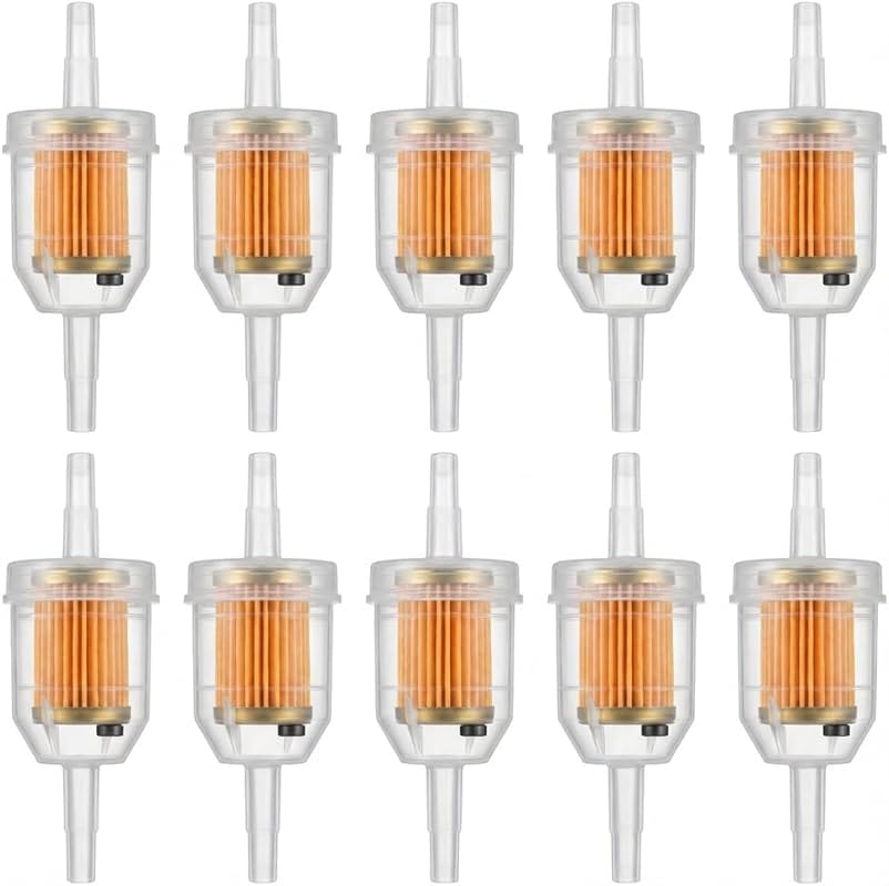 Universal 1/4 Inch Inline Fuel Filters with Magnet for Kawasaki, Brigg