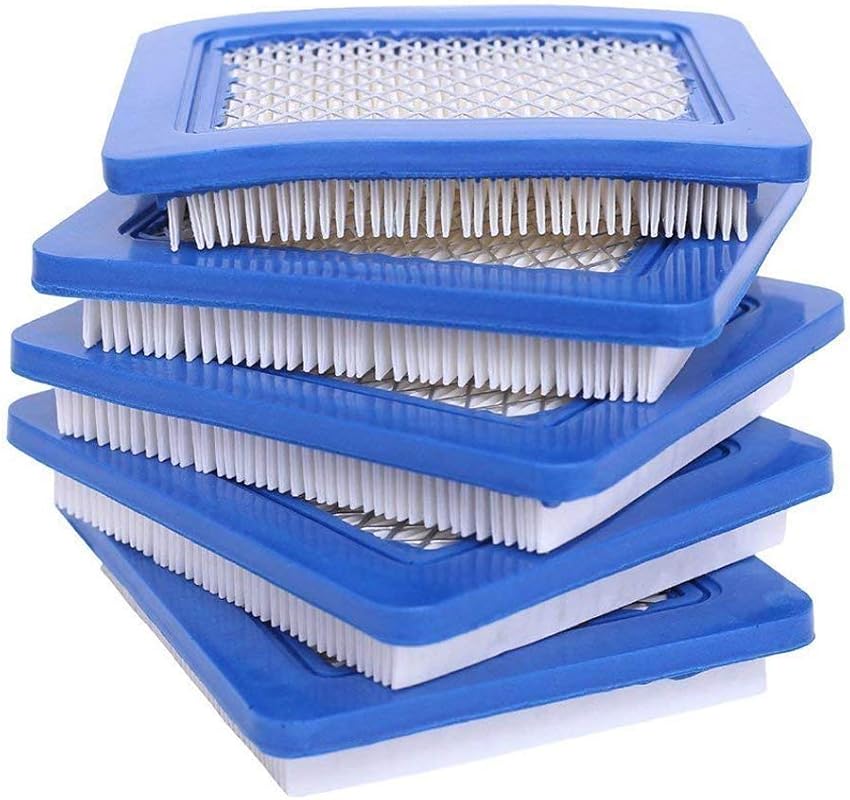 5-Pack 491588S Flat Air Filter Compatible with B&S 491588 OEM