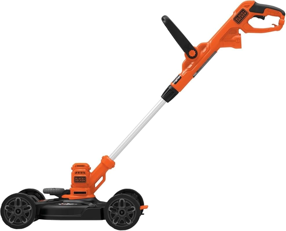 BLACK+DECKER 3-in-1 Electric Lawn Mower, Weed Eater & Edger, 12-Inch 6