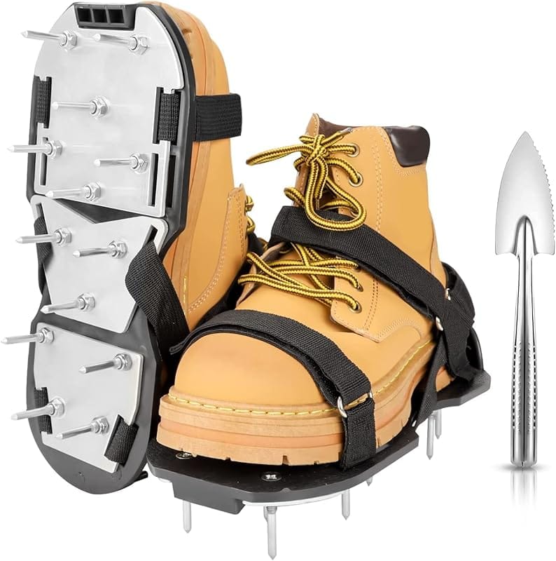 Pre-Assembled Grass Aerator Shoes for Lawn, Patio & Garden Soil Aerati