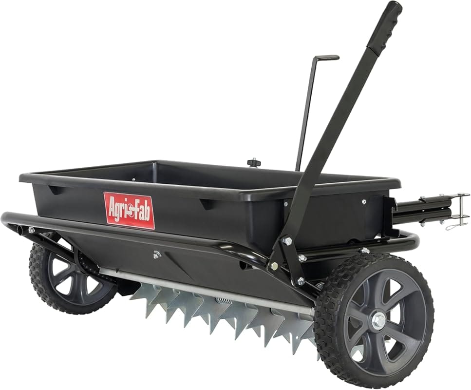 Agri-Fab Tow-Behind Lawn Spiker/Seeder/Drop Spreader for Seed,Fertiliz