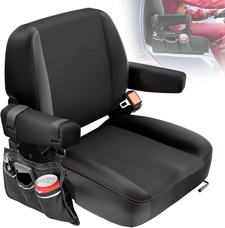 Universal Suspension Tractor Seat with Safety Design for Zero Turn Mow