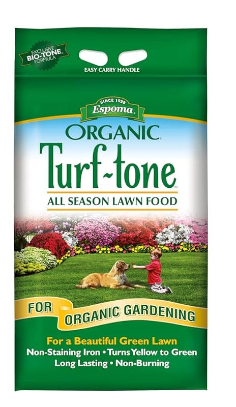 Espoma Turf-Tone All Season Organic Lawn Food with Iron - Slow Release