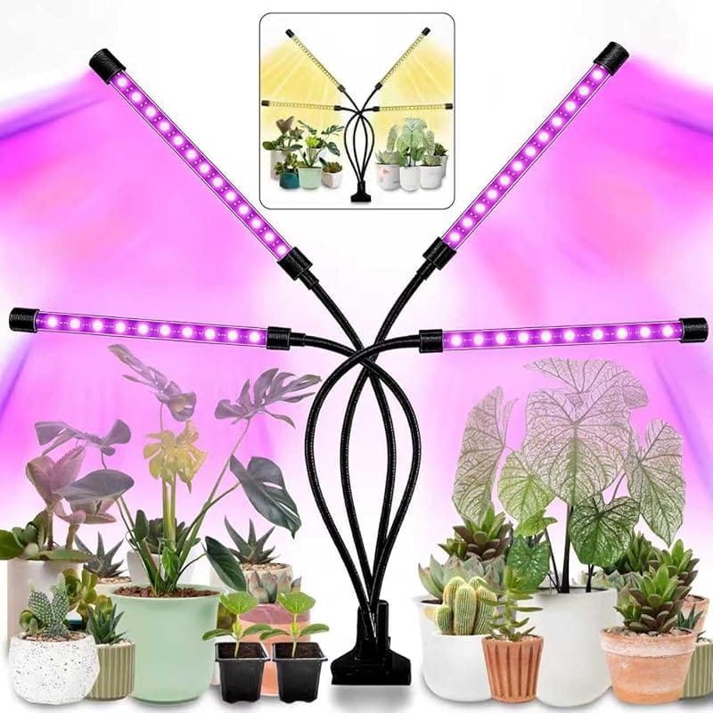LEOTER Upgraded 80-LED Full Spectrum Grow Light with Red Blue Spectrum