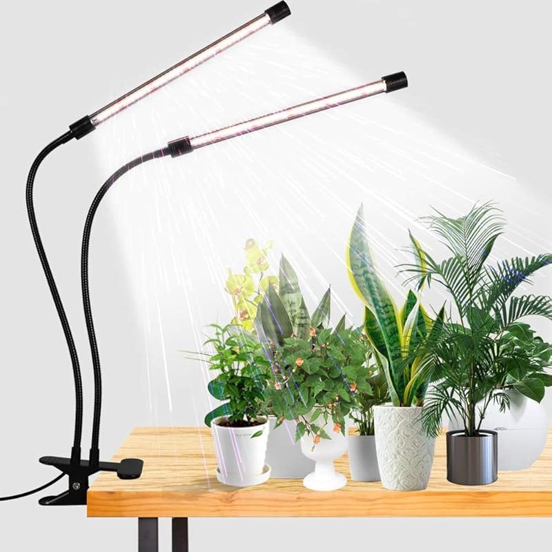 GooingTop 6000K Full Spectrum Clip Grow Light with 5-Level Dimmable an