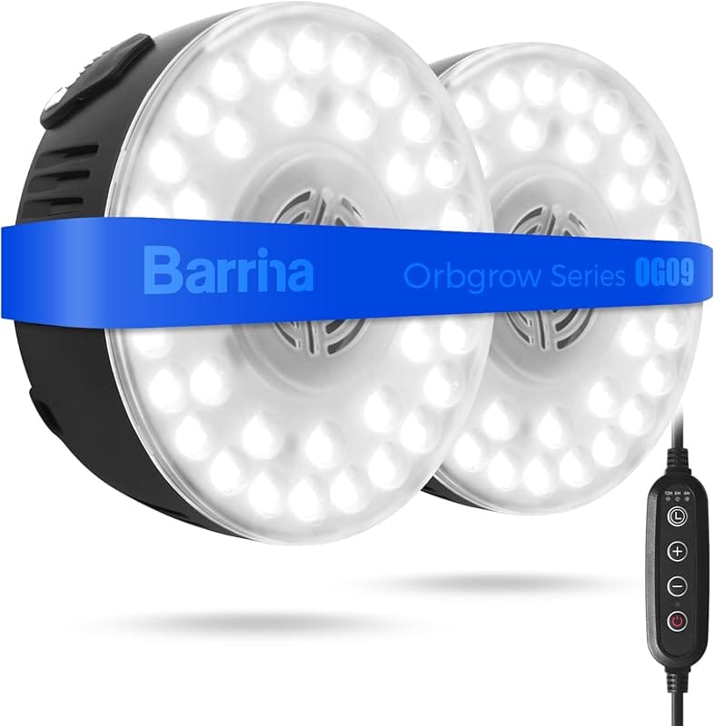Barrina Orbgrow OG09 Puck Grow Light – 5000K Full Spectrum, Linkable, 