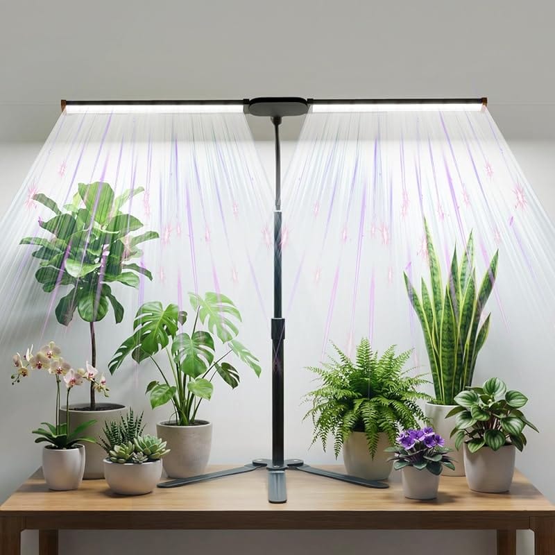 Foldable Full Spectrum Grow Light – 6000K Red Blue White LEDs, Extenda